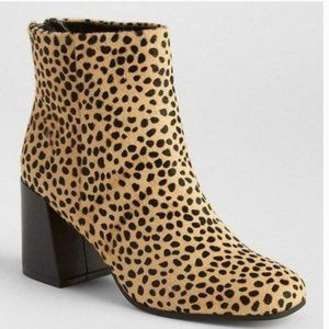 GAP Cheetah Calf Hair Block Heel Boots